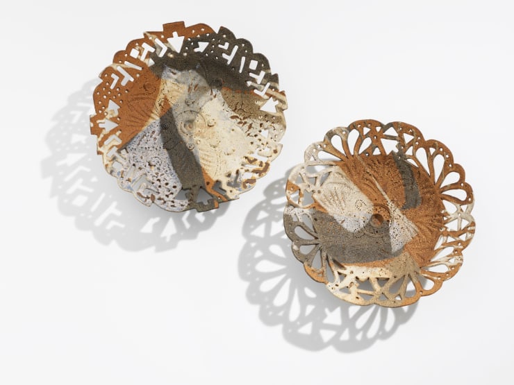 Ian Godfrey, Bowls with Mixed Glazes, C1970s