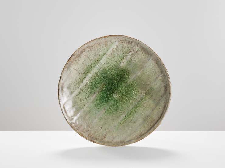 Akiko Hirai, Deep Green Fossil Plate, 2017