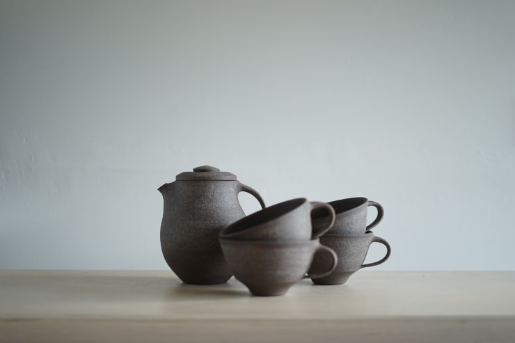 Jacob Van Der Beugel, Teapot and Four Cups