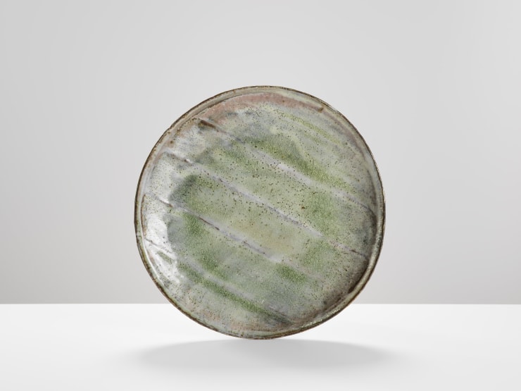 Akiko Hirai, Pale Green Fossil Plate, 2017