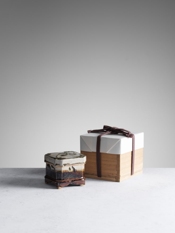 Kawai Kanjiro, Square incense Box, c.1936