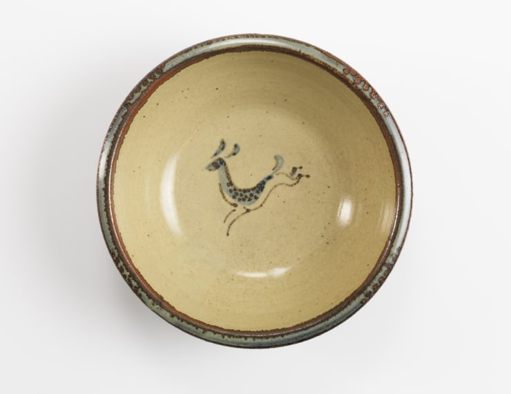 Bernard Leach, Bowl with Leaping Deer