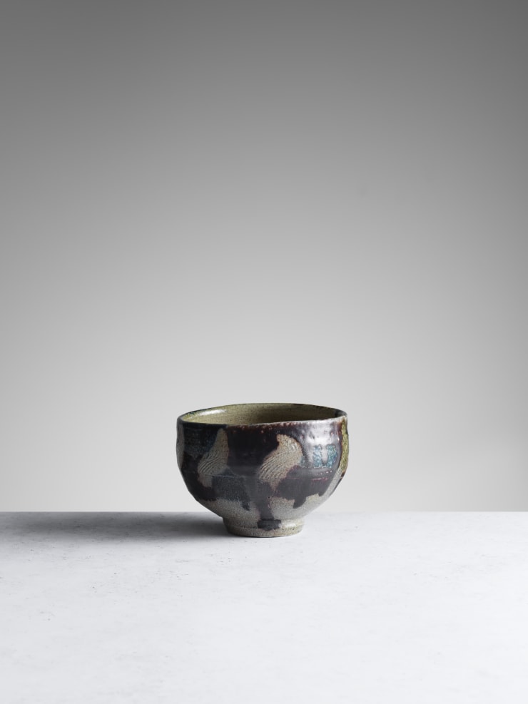 Shoji Hamada, Tea bowl with brush pattern , c. 1955 - 1960