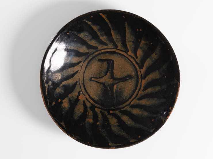 Bernard Leach, Plate with Flying Bird Design