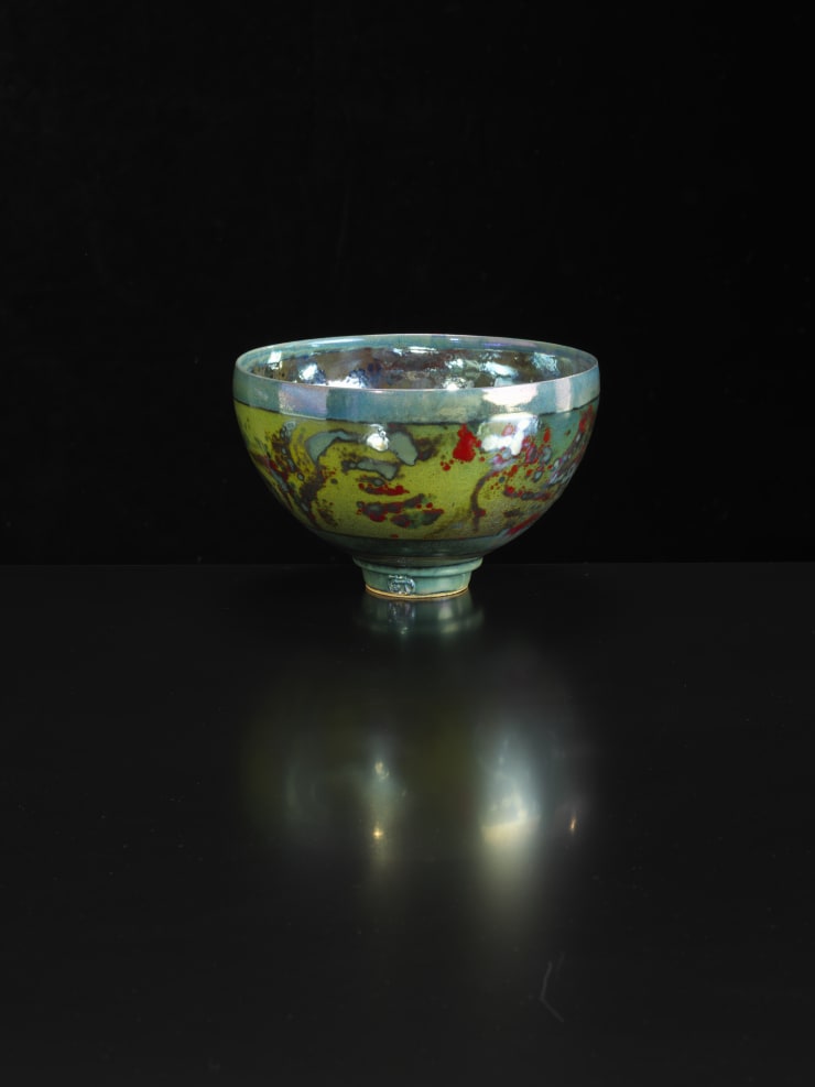 Sutton Taylor, Bowl, Red/Greens, 2018