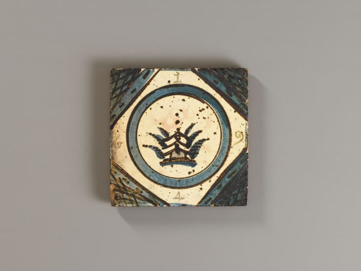 Bernard Leach, Large Tile, 1946