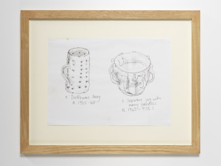 Philip Eglin, Artist Sketch 'Delftware Mug, Slipware Jug'