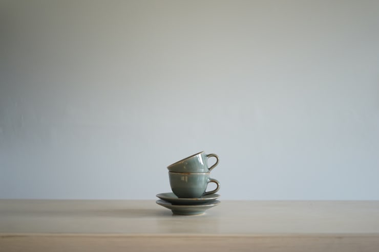 Harry & May Davis, Pair of Cup and Saucers, c. 1946 - 62