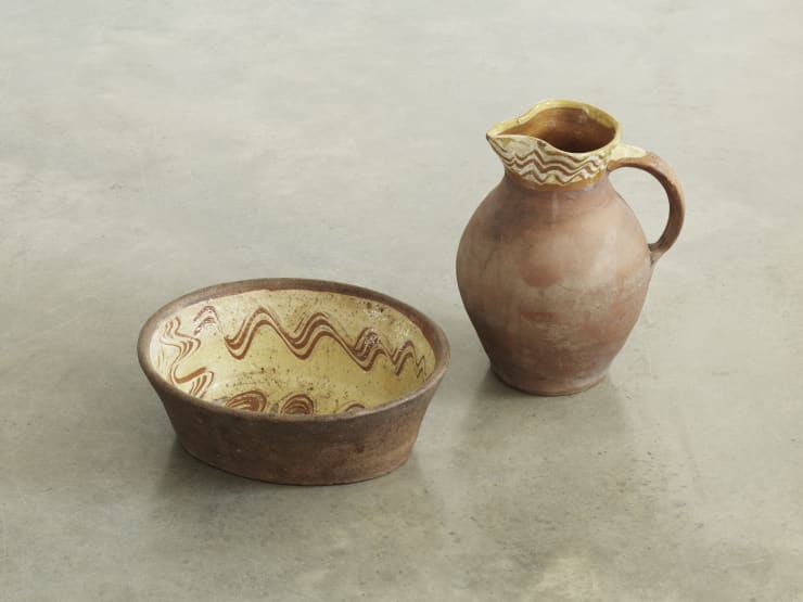 Antique, Galena glazed Water Pitcher, c. 1900/10