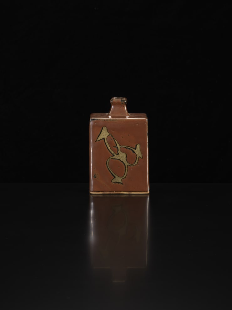 Shoji Hamada, Kaki Square Vase, c1960