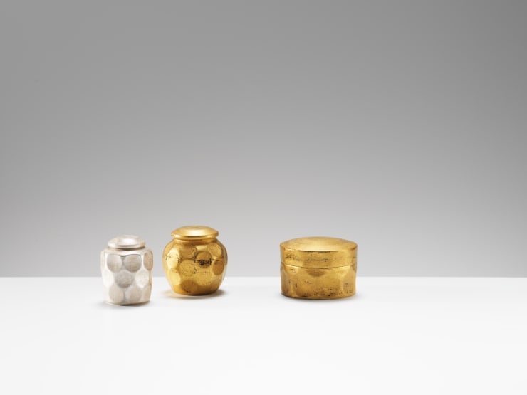 Sasaki Fumiyo, Tea Caddy with dot design, 2021