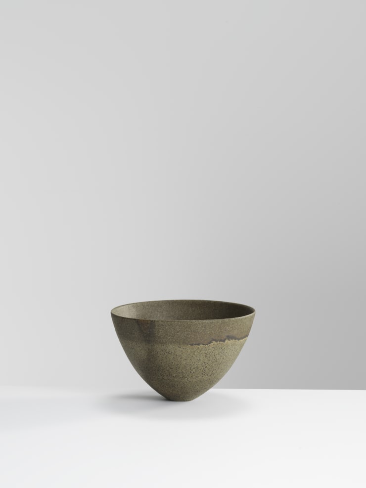 Jennifer Lee, Fractionated olive, haloed trace, olive rim pot, 2006