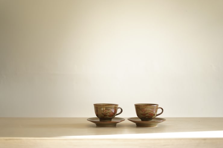Harry & May Davis, Pair of Cup and Saucers, c. 1946 - 62