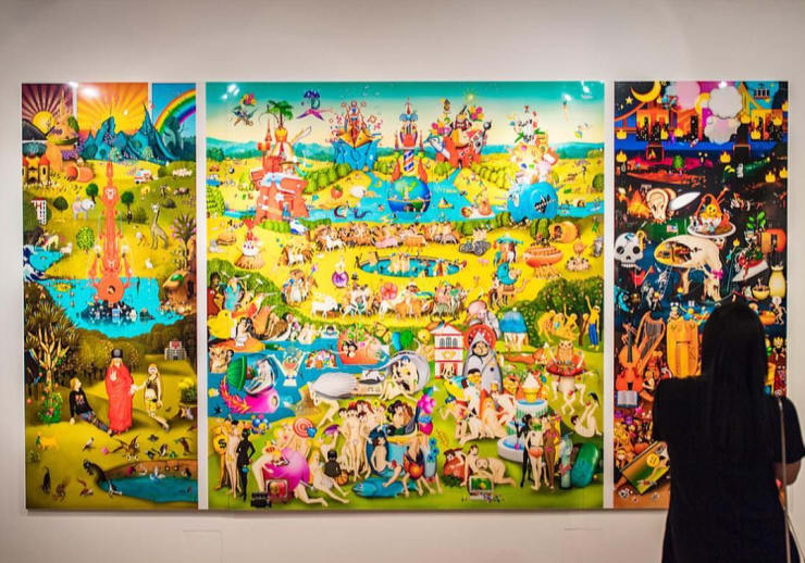Carla Gannis, The Garden of Emoji Delights, 2014