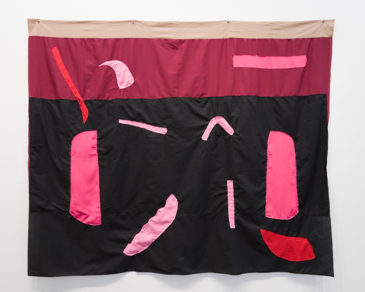 Salome Tanuvasa, Untitled Banner [maroon], 2022