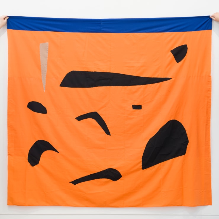 Salome Tanuvasa, Untitled Banner [orange], 2022