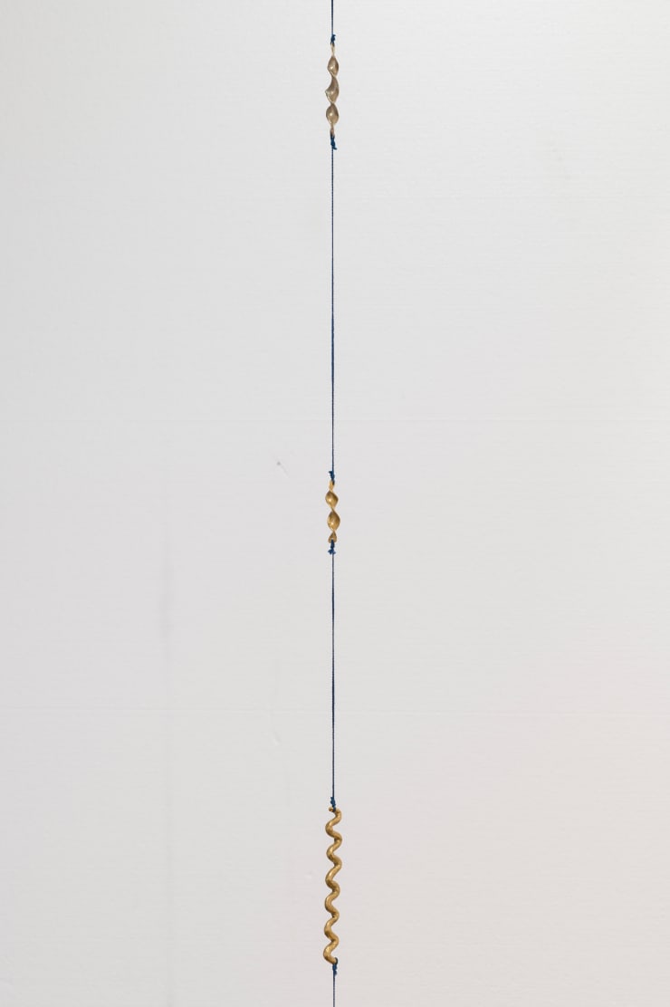 Hannah Valentine, Connections (your waking is a blue brushstroke creating space), 2024
