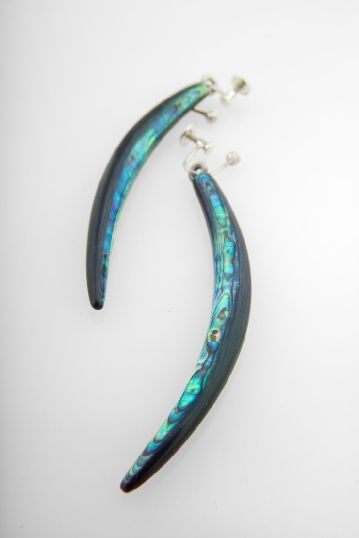 Michael Couper, Paua rim earrings, 1986