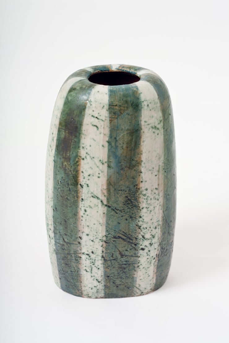 Christine Thacker, Tall Striped Pot, 1996