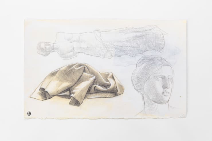 Gavin Chai, Untitled (sculpture and fabric study), n.d.