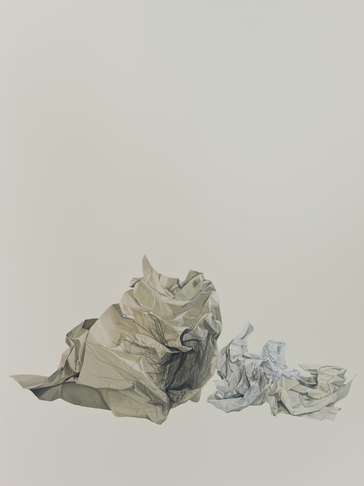 Marita Hewitt, Waste Paper Series; Charting Balance With My Eyes Closed, 2015