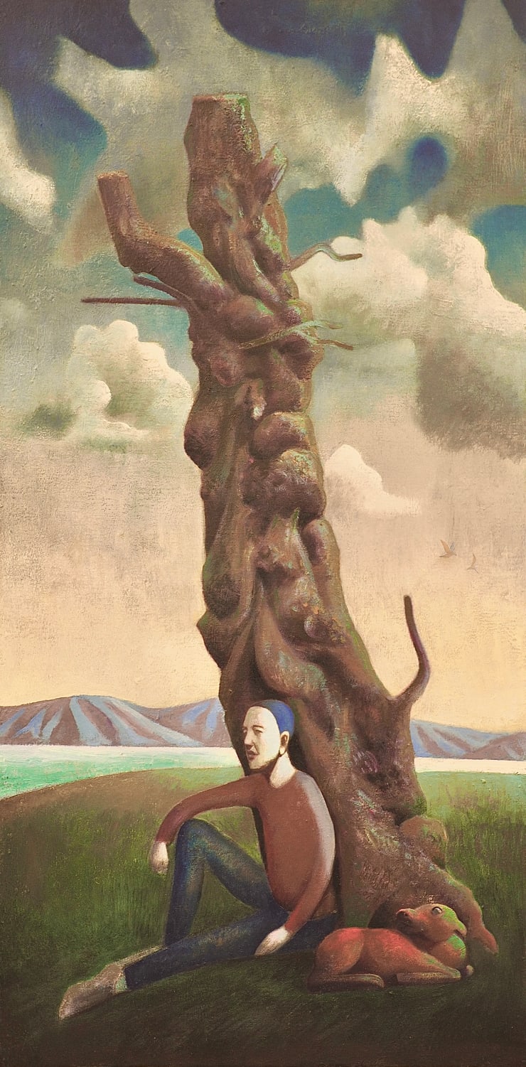 Gavin Chai, Man with a calf, 2024