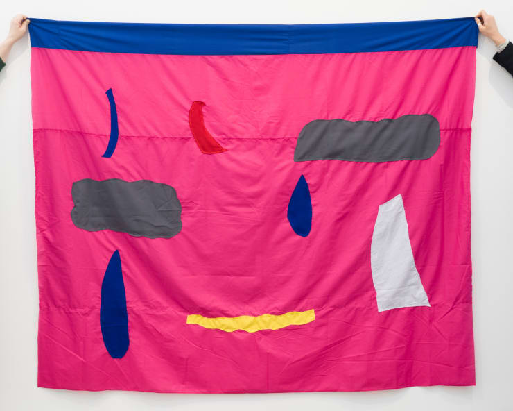 Salome Tanuvasa, Untitled Banner [pink], 2022