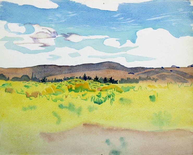 Rita Angus, Landscape (Northland), 1953-54