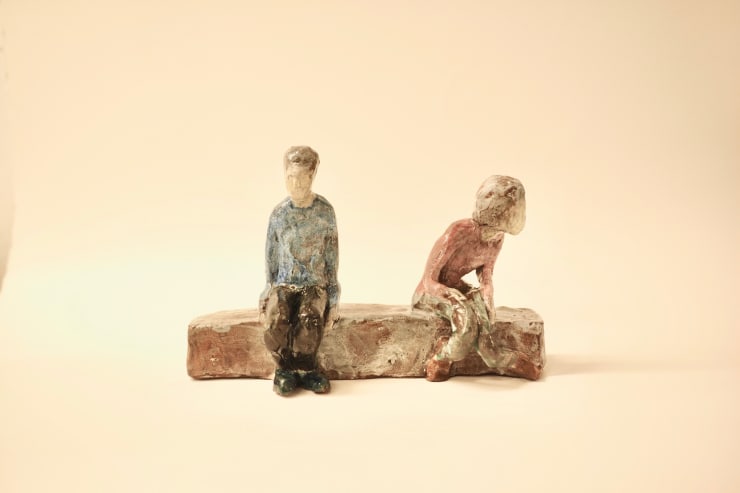 Gavin Chai, Two seated figures, 2024