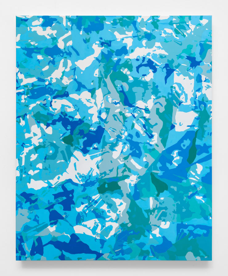 Paula Crown, Aspen Map (Blue) 2, 2019
