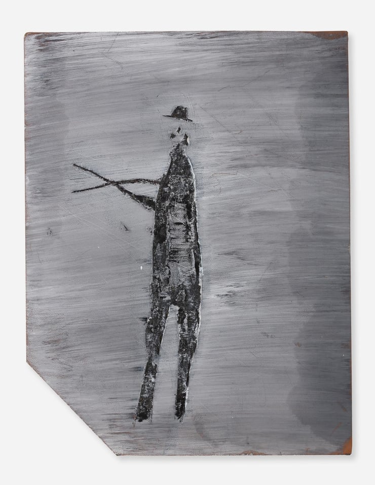 Andrew Litten, Man with Shears (and Hat), 1999