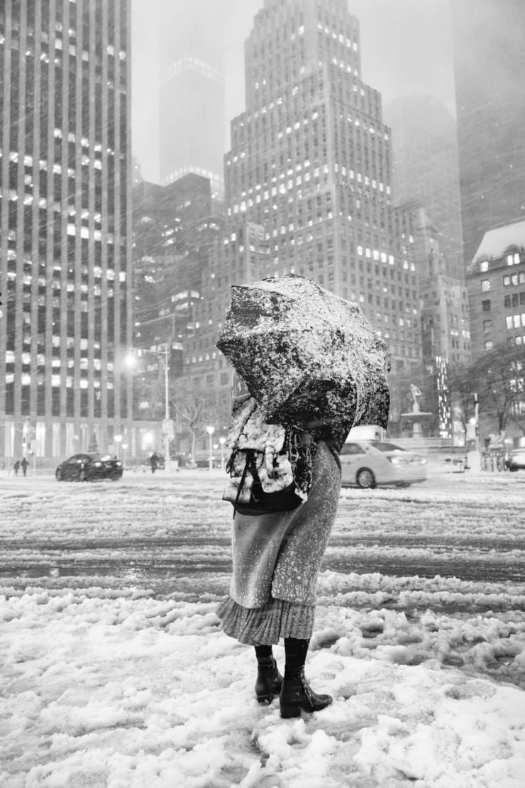 PHIL PENMAN, 59th Street snowstorm NYC, 2018