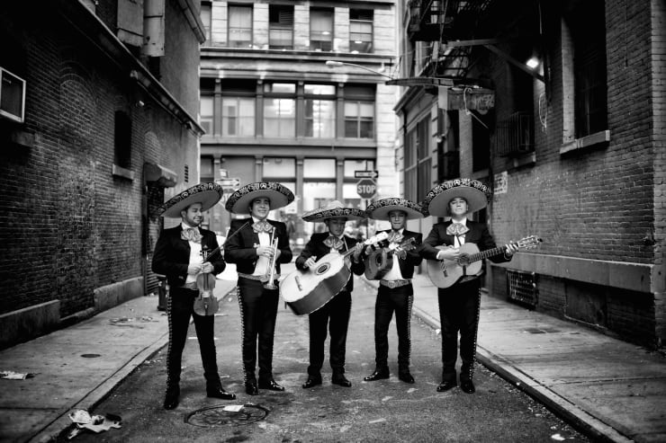 PHIL PENMAN, MARIACHI BAND IN SOHO, NEW YORK, 2014