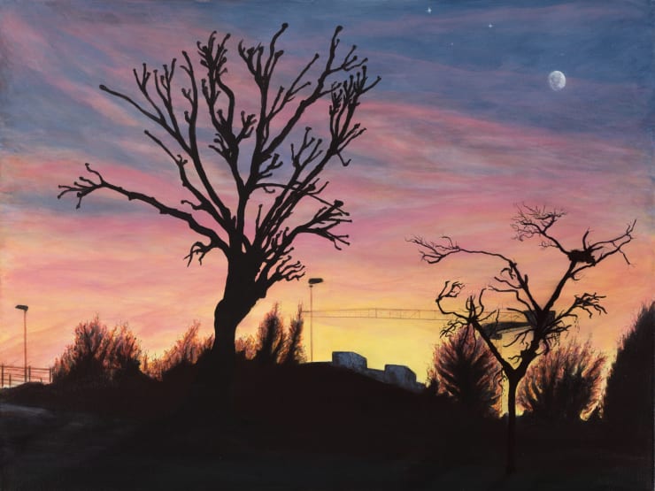 Comfort in the Shadow, 2021 Acrylic on canvas 76 x 101.5 cm 30 x 40 in