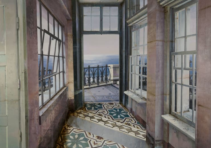 Sera, 2018 Oil and mixed media on board 70 x 100 cm 27.5 x 39.4 in