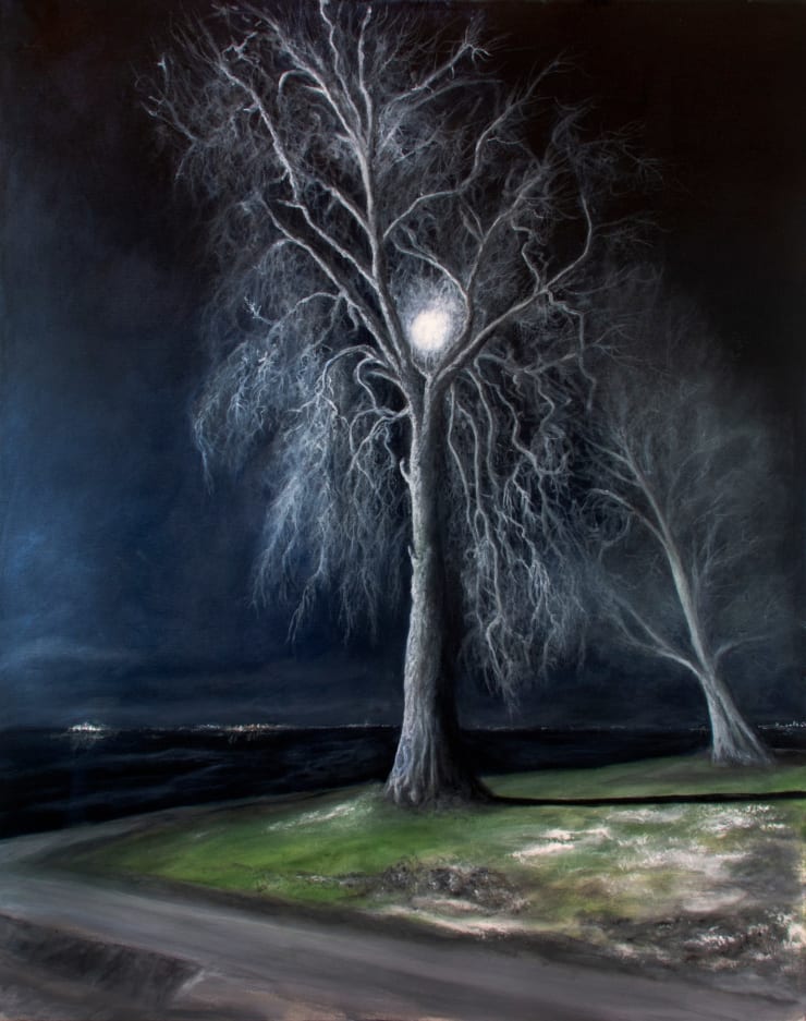 Startled Moon Tree, 2023 Acrylic on canvas 99.5 x 79.5 cm 39.2 x 31.3 in