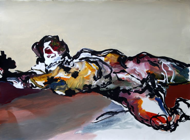 What Might Have Been, 2025 Graphite & Acrylic on paper 56 x 76 cm 22 x 29.9 in