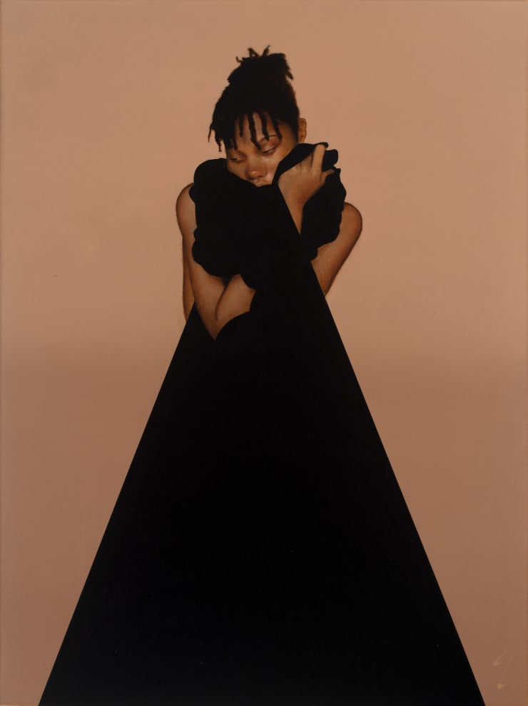 Painting of Abeni, 2022 Oil on cradled linen panel 61 x 45.7 cm 24 x 18 in