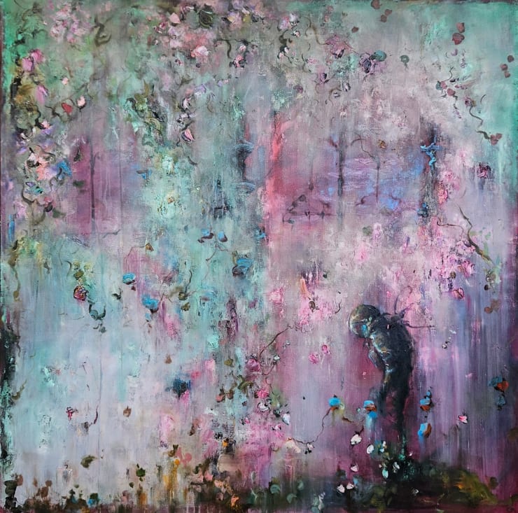 Celestial Guardian, 2025 Oil on linen 190 x 190 cm 74.8 x 74.8 in