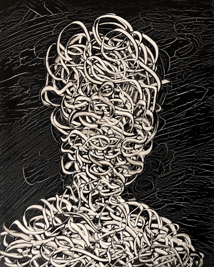 Emil Alzamora A Swim In The Pass, 2019 Oil on panel 19.1 x 15.2 cm 7.5 x 6 in