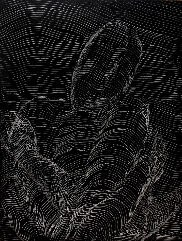 Emil Alzamora A Night On The Aegean 1, 2019 Oil on panel 61 x 45.7 cm 24 x 18 in