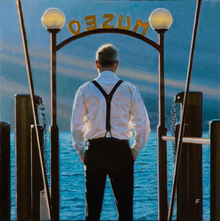 Lake Como, Museo II, 2024 Oil on canvas 30.5 x 30.5 cm 12 x 12 in