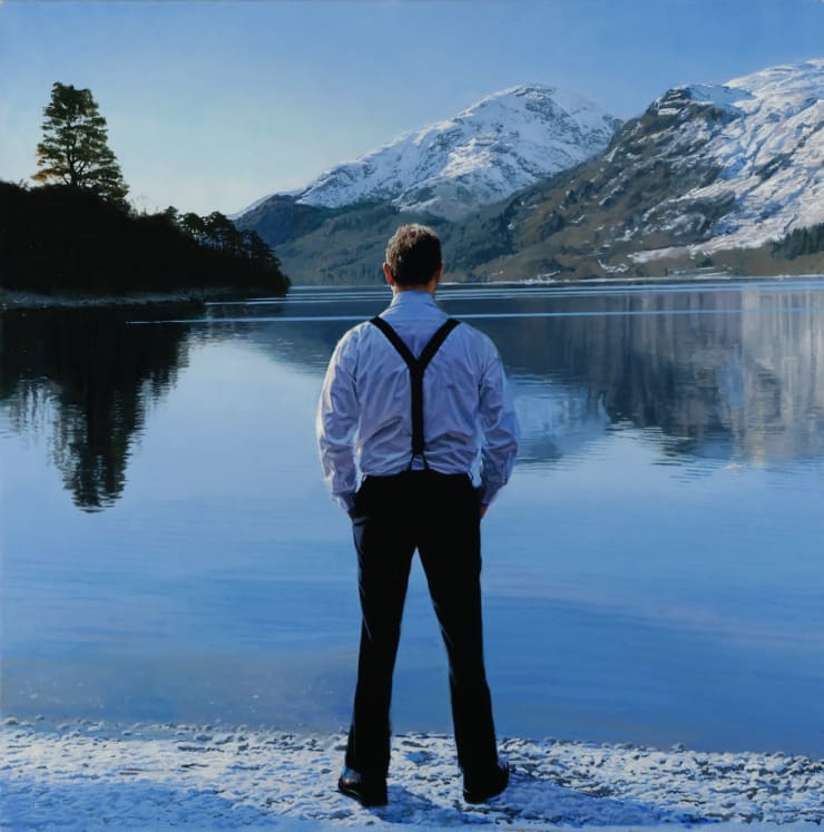Loch Eck, Winter, 2021 Oil on canvas 91.4 x 91.4 cm 36 x 36 in