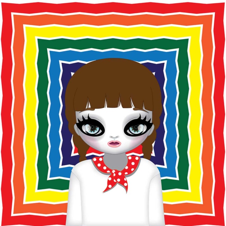 Korean Rainbow 2, 2015 Ultra Chrome Ink Printed under Lenticular Lenses 100 x 100 cm 39 x 39 in