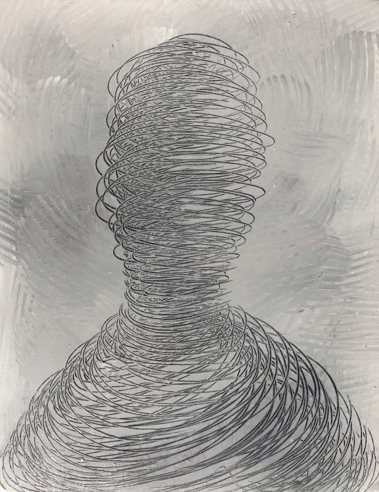 Emil Alzamora The Retired Pope, 2019 Oil on panel 19.1 x 15.2 cm 7.5 x 6 in