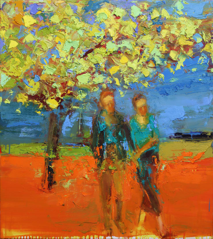 The Joy in My Feet, 2023 Oil on canvas 95 x 85 cm 37.4 x 33.4 in