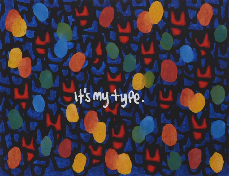 It's My Type, 2020 Oil on panel 91 x 117 cm 36 x 46 in