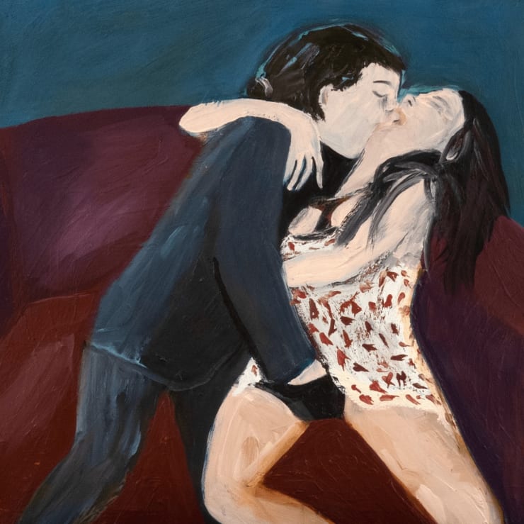 The Agony and The Ecstasy VI, Bob Carlos Clarke, 2024 Oil and oil stick on canvas 61 x 61 cm 24 x 24 in