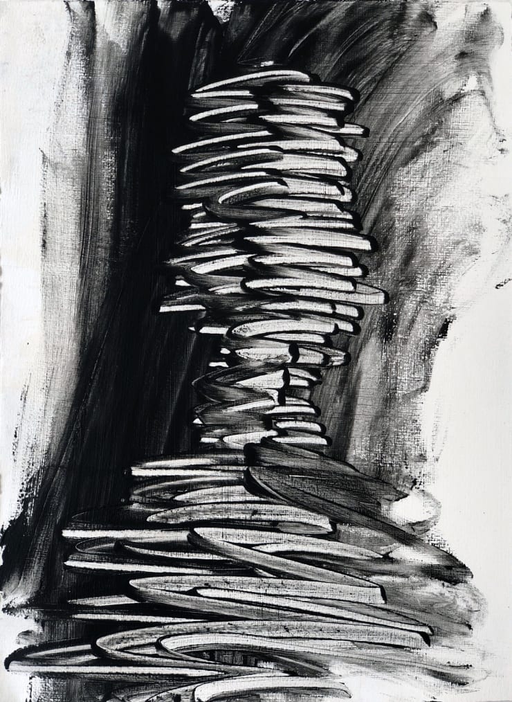 Energy Series No. 5, 2019 Acrylic on archival arches paper 38 x 28 cm 15 x 11.1 in