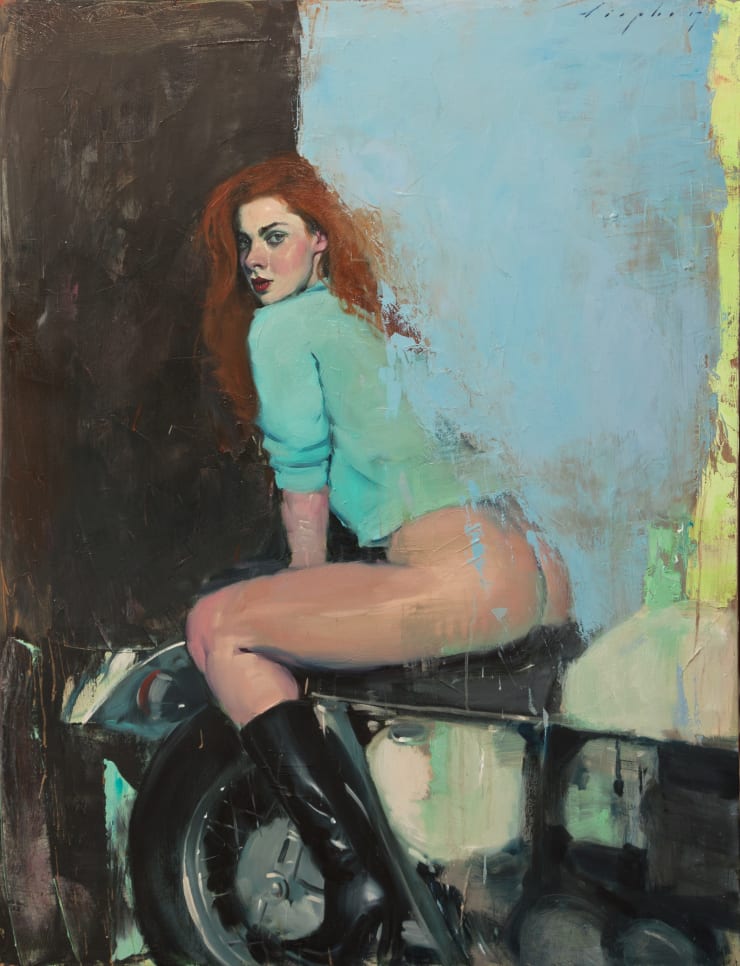 Biker Girl, 2017 Oil on canvas 132 x 102 cm 52 x 40.2 in